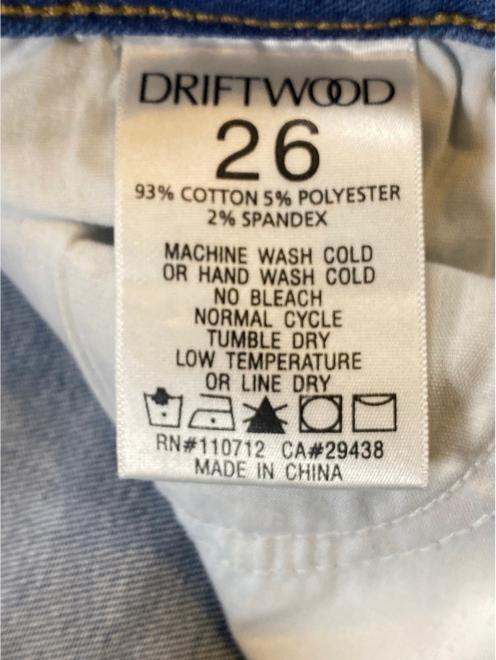 Driftwood Colette Plaid Cuff Women Jeans Size 26 - Picture 7 of 9